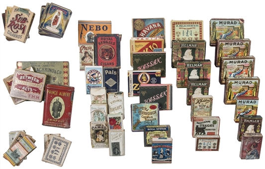 1880s-1940s Tobacco Tins and Cigarette Packages Collection (66)